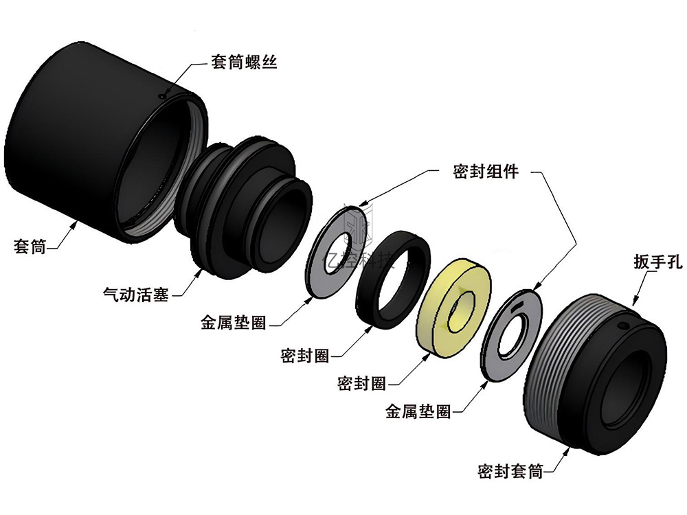 G10氣密測試接頭內部細節圖